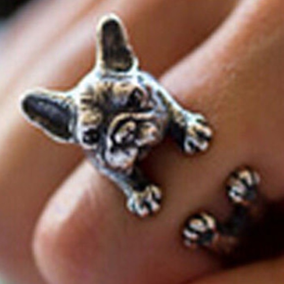 1 Left Frenchie dog ring puppy animal grumpy face - Picture 2 of 4